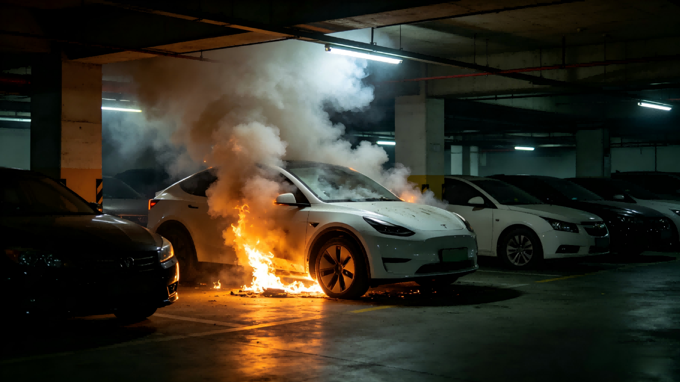 地下停车库新能源火灾困局：从消防现状到技术破局